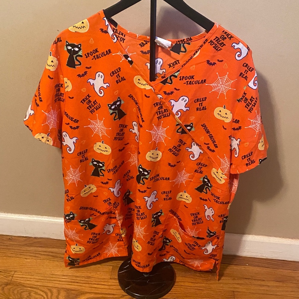 Scrubstar Premium Scrub Wear Halloween Women’s Scrub Top